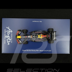 Max Verstappen Red Bull RB21 n° 1 Vainqueur GP USA 2025 F1 avec Figurine et Pit Board 1/43 Spark S9666