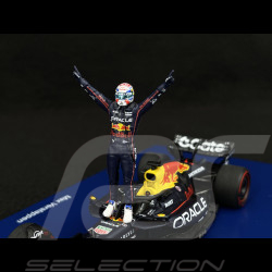 Max Verstappen Red Bull RB21 n° 1 Sieger GP USA 2025 F1 mit Figur und Pit Board 1/43 Spark S9666