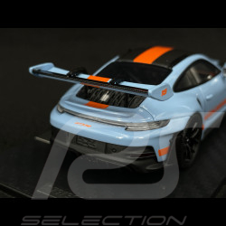 Porsche 911 GT3 RS Type 992 2022 Pack Weissach Bleu Gulf / Bandes Orange RS Selection x Spark 1/43 43RSF001