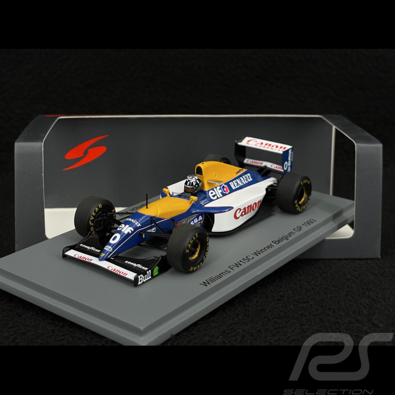 Damon Hill Williams FW15C n° 0 Sieger GP Belgien 1993 F1 1/43 Spark S7478
