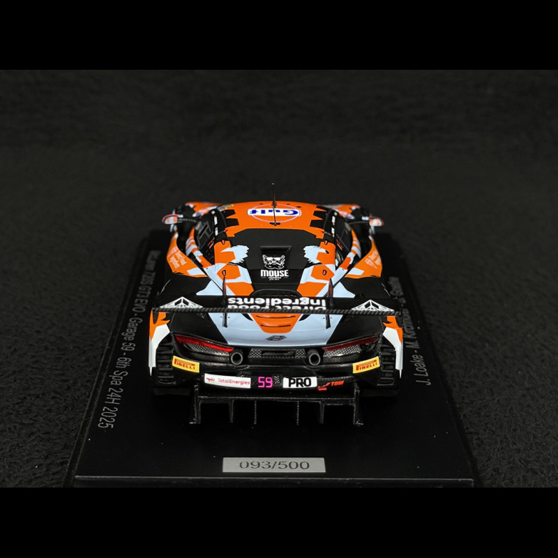 McLaren 720S GT3 Evo n° 59 6th 24h Spa 2025 1/43 Spark SB852