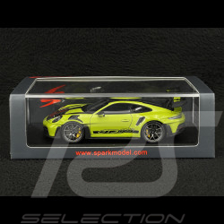 Porsche 911 GT3 RS Typ 992 2023 Weissach Package Lind Grün / Schwarze Streifen 1/43 Spark S8780