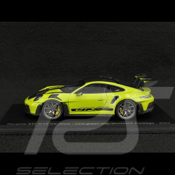Porsche 911 GT3 RS Type 992 2023 Pack Weissach Vert Lind / Bandes Noires 1/43 Spark S8780