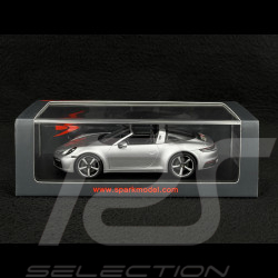 Porsche 911 Targa 4S Type 992 2021 Argent GT 1/43 Spark S6128