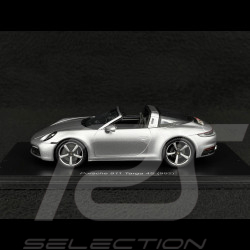 Porsche 911 Targa 4S Type 992 2021 Argent GT 1/43 Spark S6128