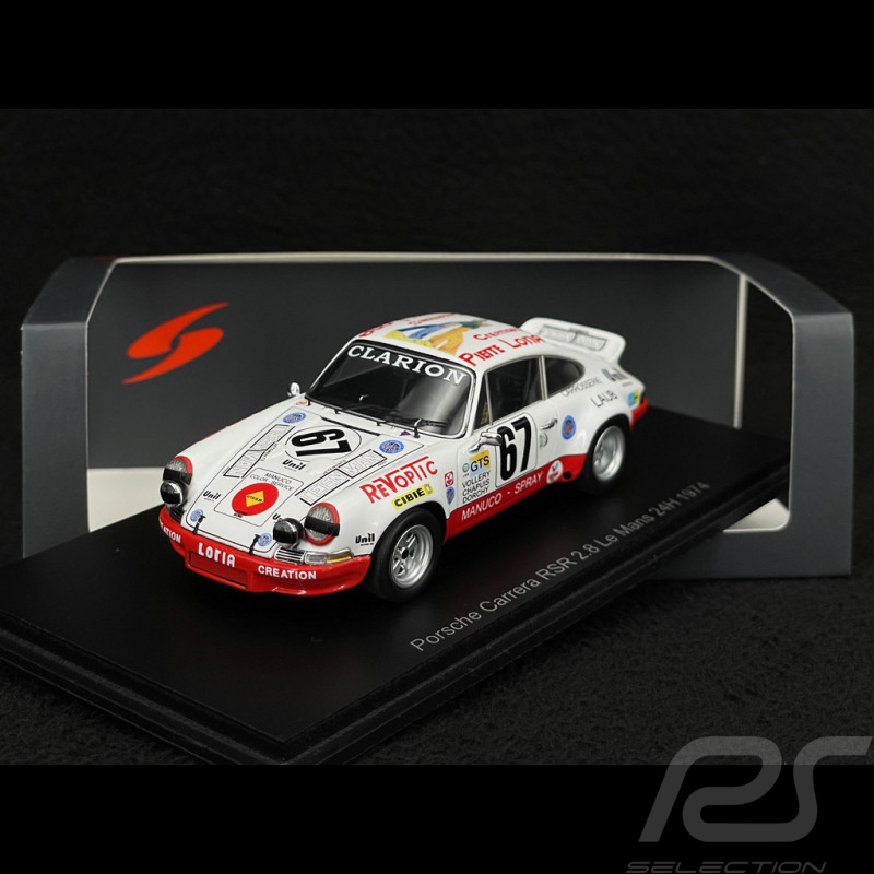 Porsche 911 Carrera RSR 2.8 n° 67 24h Le Mans 1974 1/43 Spark S9797
