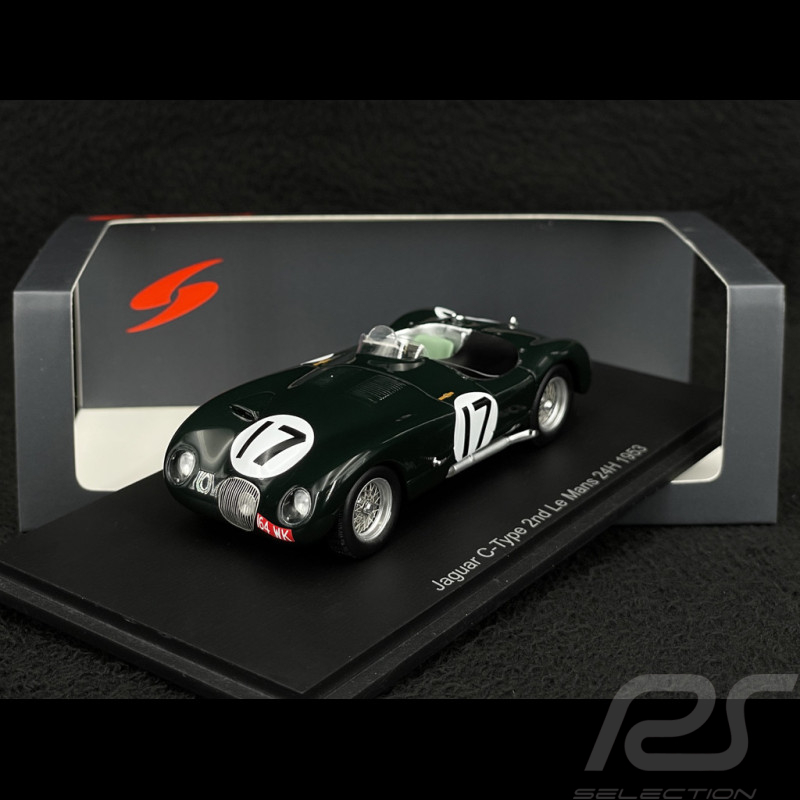 Jaguar XK 120 C-Type n° 17 2ème 24h Le Mans 1953 1/43 Spark S2944