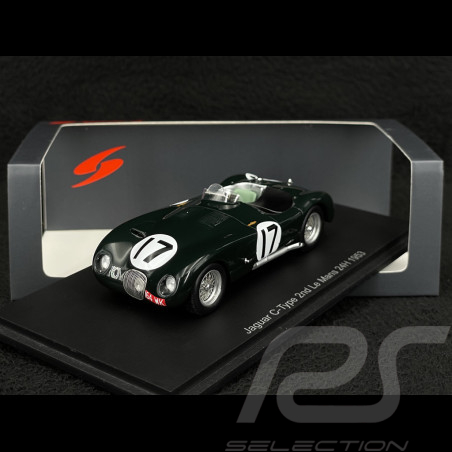 Jaguar XK 120 C-Type n° 17 2ème 24h Le Mans 1953 1/43 Spark S2944