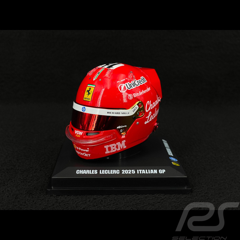 Charles Leclerc Helm Ferrari n° 16 4. GP Italien 2025 F1 1/5 LookSmart LSHEL020