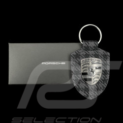Porte-clés Porsche écusson Turbonite Pepita Gris / Noir WAP05065226WSA