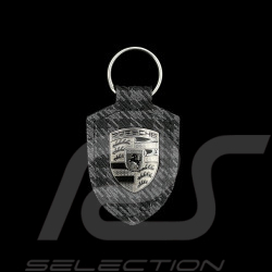Porsche Keyring Turbonite Crest Pepita Grey / black WAP05065226WSA