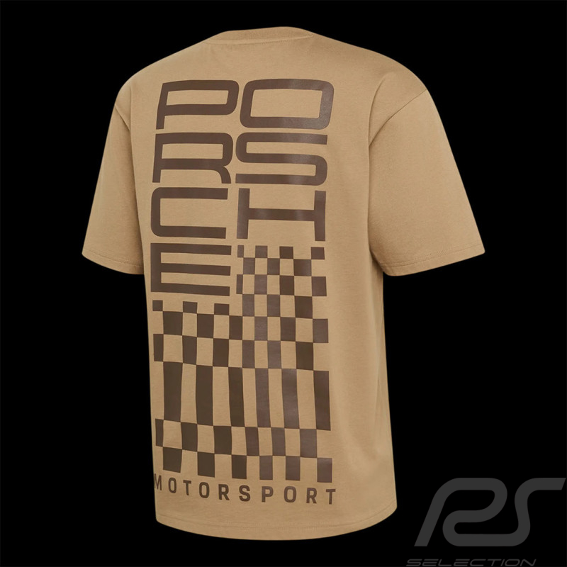 Porsche T-Shirt Motorsport Raceborn Beige WAP91226MSF - Unisex