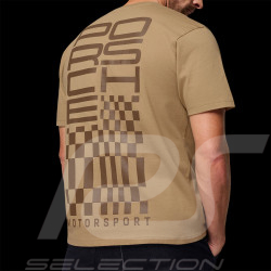 T-Shirt Porsche Motorsport Raceborn Beige WAP91226MSF - mixte