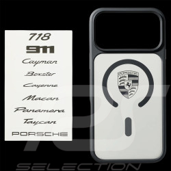 Coque Porsche iPhone 18 Pro Max MagSafe Noir / Transparent Personnalisable WAP03000426SNC