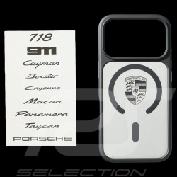 Coque Porsche iPhone 18 Pro MagSafe Noir / Transparent Personnalisable WAP03000226SNC
