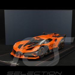 Bugatti Bolide 2024 Hermès Orange / Carbone Noir 1/18 MCM BUGOR