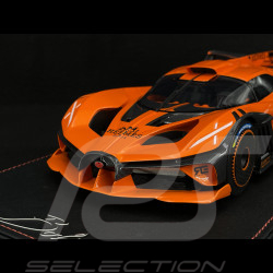 Bugatti Bolide 2024 Hermès Orange / Carbone Noir 1/18 MCM BUGOR