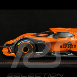 Bugatti Bolide 2024 Hermès Orange / Carbone Noir 1/18 MCM BUGOR