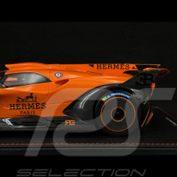 Bugatti Bolide 2024 Hermès Orange / Carbone Noir 1/18 MCM BUGOR