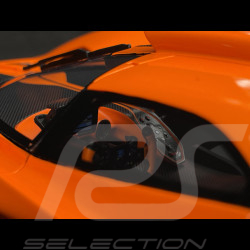 Bugatti Bolide 2024 Hermès Orange / Carbone Noir 1/18 MCM BUGOR