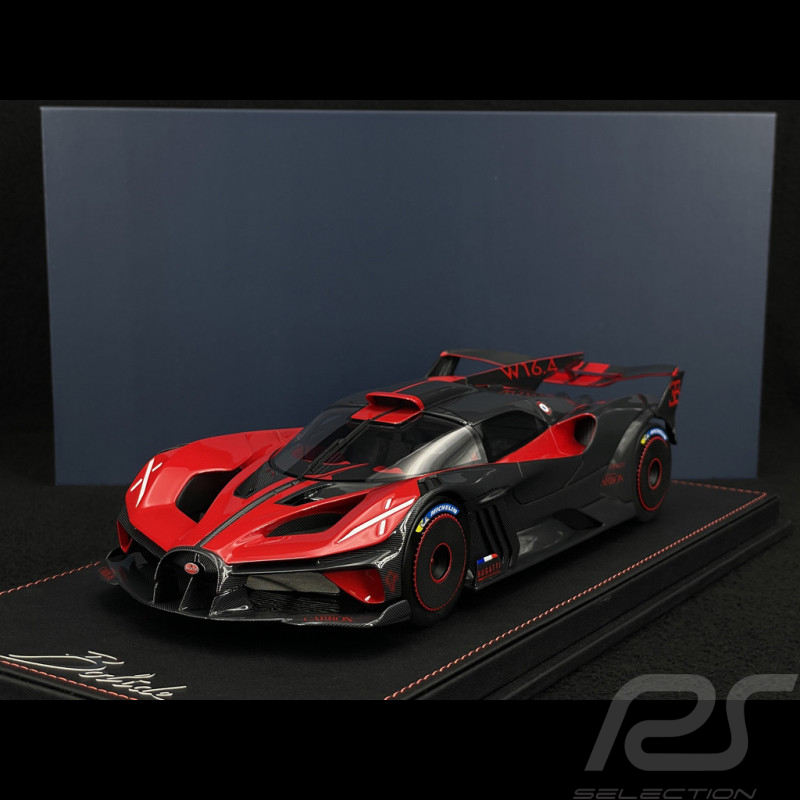 Bugatti Bolide 2024 Rouge / Carbone Noir 1/18 MCM