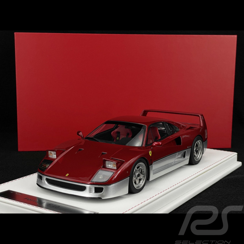 Ferrari F40 1987 Carbon Rot / Silber 1/18 GL Model GLF40