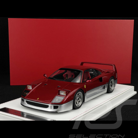 Ferrari F40 1987 Carbon Red / Silver 1/18 GL Model GLF40