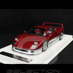 Ferrari F40 1987 Carbon Red / Silver 1/18 GL Model GLF40