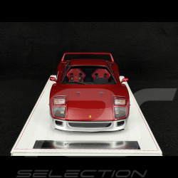 Ferrari F40 1987 Carbon Red / Silver 1/18 GL Model GLF40