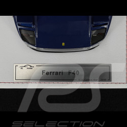 Ferrari F40 1987 Carbon Blue / Silver 1/18 GL Model GLF40