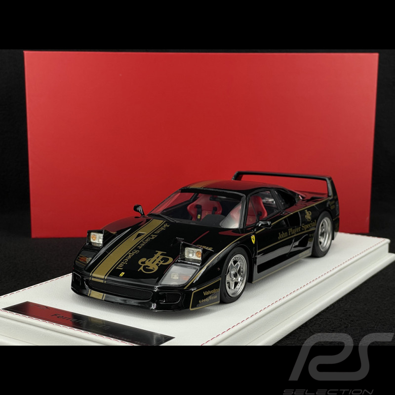 Ferrari F40 1987 John Player Special Gloss Black 1/18 GL Model GLF40
