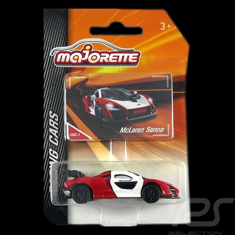 McLaren Senna Rot / Weiß Racing Cars 1/59 Majorette 212084009SMO