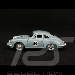 Duo Porsche 356 / 911 Carrera RS 2.7 1973 und 911 GT3 RS 2023 im auf einem Anhänger mit einem Volkswagen Combi 1/38 Welly