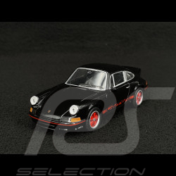 Trio Set Porsche 356 / 911 Carrera RS 2.7 et 911 GT3 RS Type 992 2023 sur remorque avec Combi Volkswagen 1/38 Welly