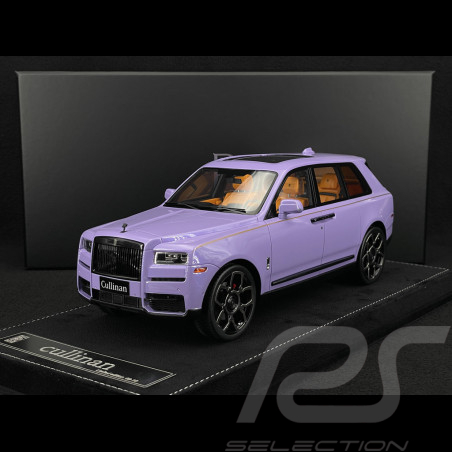 Rolls Royce Cullinan 2018 Dämmerungsviolett / Orangefarbener Innenraum 1/18 GL Model GLCUTP