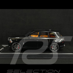 Rolls Royce Cullinan 2018 Schwarz Metallic / Orangefarbener Innenraum 1/18 GL Model GLCUBM