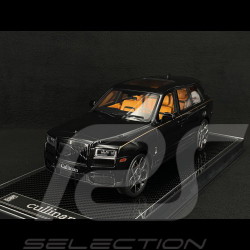 Rolls Royce Cullinan 2018 Schwarz Metallic / Orangefarbener Innenraum 1/18 GL Model GLCUBM