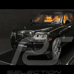 Rolls Royce Cullinan 2018 Schwarz Metallic / Orangefarbener Innenraum 1/18 GL Model GLCUBM