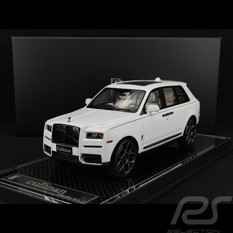 Rolls Royce Cullinan 2018 Blanc Arctique / Intérieur Blanc 1/18 GL Model GLCUAW