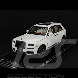 Rolls Royce Cullinan 2018 Twilight Arctic White / White Interior 1/18 GL Model GLCUAW