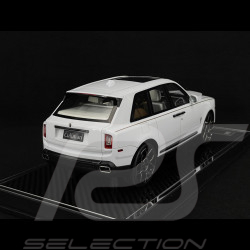 Rolls Royce Cullinan 2018 Twilight Arctic White / White Interior 1/18 GL Model GLCUAW
