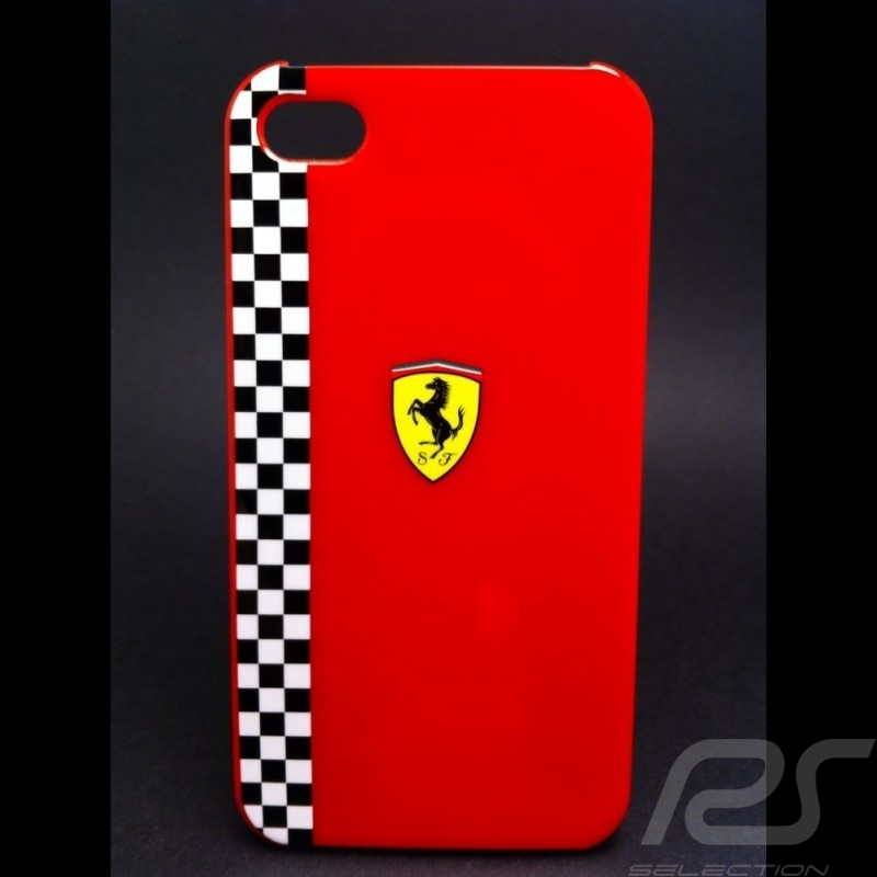 Coque IPhone 4 / 4S rouge Ferrari 5100061600
