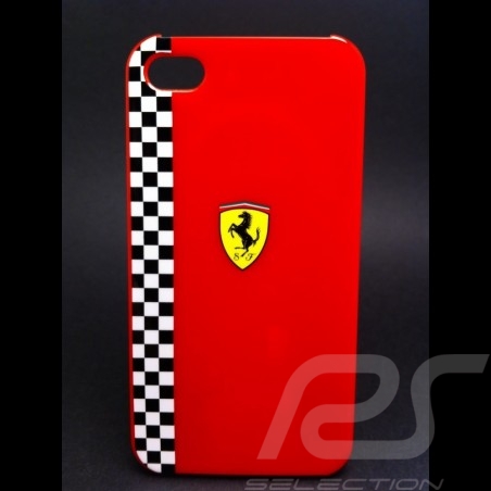 Coque IPhone 4 / 4S rouge Ferrari 5100061600
