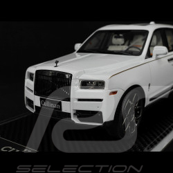 Rolls Royce Cullinan 2018 Twilight Arctic White / White Interior 1/18 GL Model GLCUAW