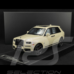 Rolls Royce Cullinan 2018 Beige Pearl Grey / Light Blue Interior 1/18 GL Model GLCUBG