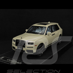 Rolls Royce Cullinan 2018 Beige Gris Perle / Intérieur Bleu Clair 1/18 GL Model GLCUBG