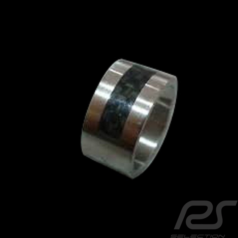 Bague acier avec insertion carbone taille 9 Swatch