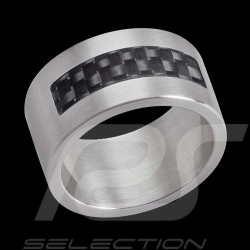 Bague acier & carbone Ring stainless steel & carbon Ring Stahl & Carbon Swatch JRB015
