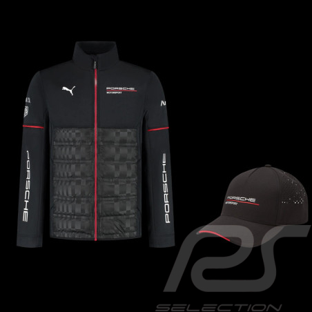 Duo Veste Porsche Motorsport 6 + Casquette Porsche Noir