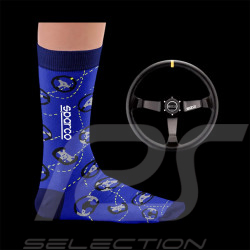 Inspiration Sparco Socken Lenkräder / Blau - Unisex - Größe 41/46